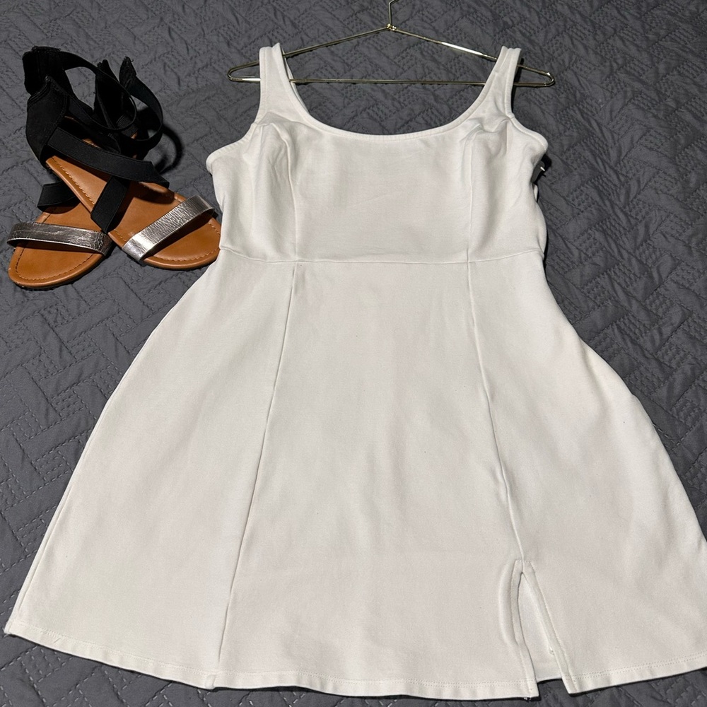 Lulu's White Sleeveless Mini Dress